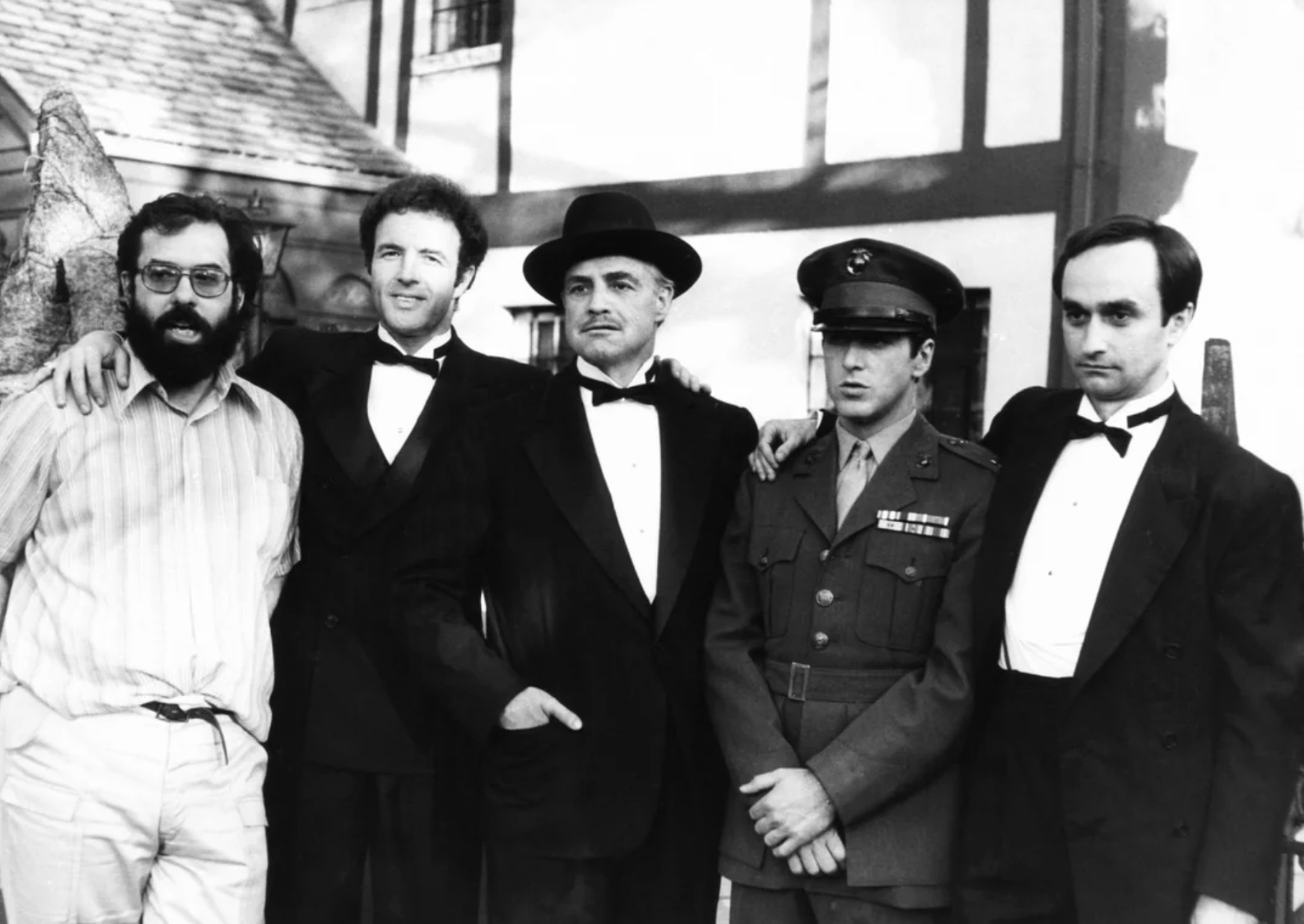 Candid photo of the cast